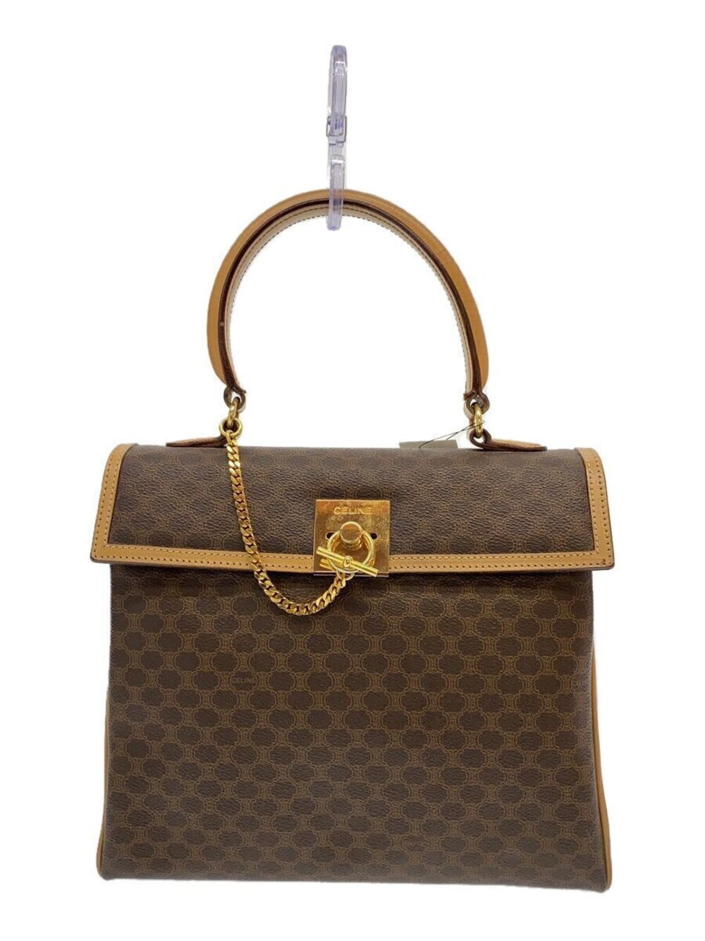 Celine Handbag Brown Patterned